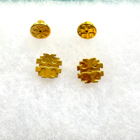 Tory Burch Logo Stud Earrings - Picture 1 of 4
